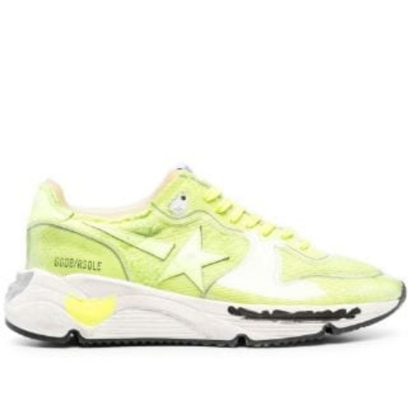 Golden Goose Running Sole Canvas and PVC Toe and Spur Canvas Toe Box and Quarter - Picture 1 of 9